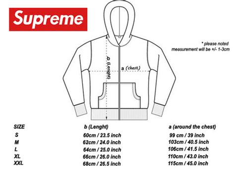 supreme burberry hoodie sizing|supreme hoodie size guide.